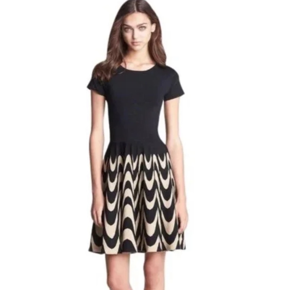 PARKER FLARE DRESS WITH PLEATED SKIRT